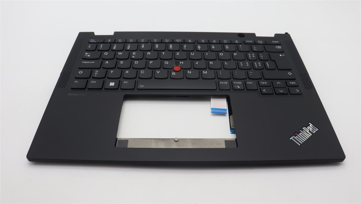 Lenovo Yoga X13 Gen 4 Palmrest Touchpad Cover Keyboard Swiss Black 5M11L64281