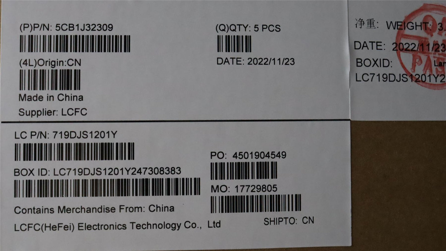 Lenovo Upper Case ASM_SWS L82UG SG_WH 5CB1J32309