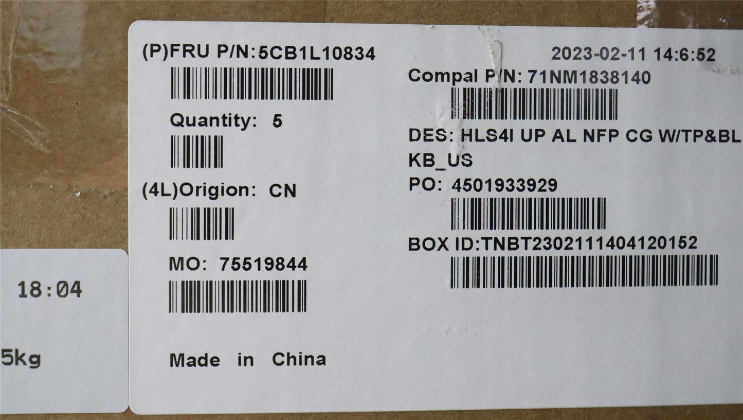 Lenovo IdeaPad 5 14IRL8 5 14ABR8 Palmrest Cover Touchpad Keyboard 5CB1L10834