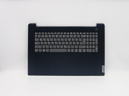 Lenovo IdeaPad 3-17ITL6 Palmrest Cover Touchpad Keyboard German Blue 5CB1B96561