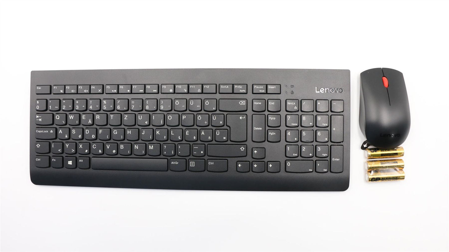 Lenovo ThinkStation P320 P330 P330 2nd Gen Wireless Keyboard Mouse Black 01AH842