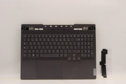 Lenovo Legion 7 16IAX7 Palmrest Cover Touchpad Keyboard German Silver 5CB1J31422