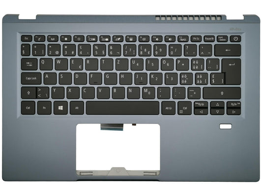 Acer Swift SF314-510G Palmrest Cover Keyboard Swiss Blue Backlit 6B.A0YN8.029