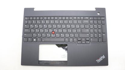Lenovo ThinkPad E16 Gen 1 Keyboard Palmrest Top Cover Ukrainian Black 5M11J05801