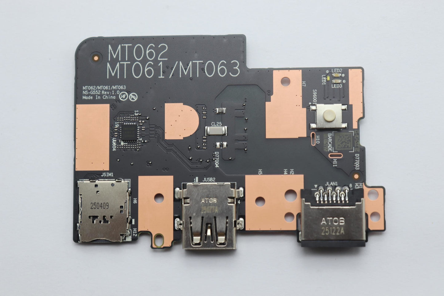 Lenovo CARDPOP F PCBA IO/B NSG552 MT062 MP I/O Board 5C51R91738