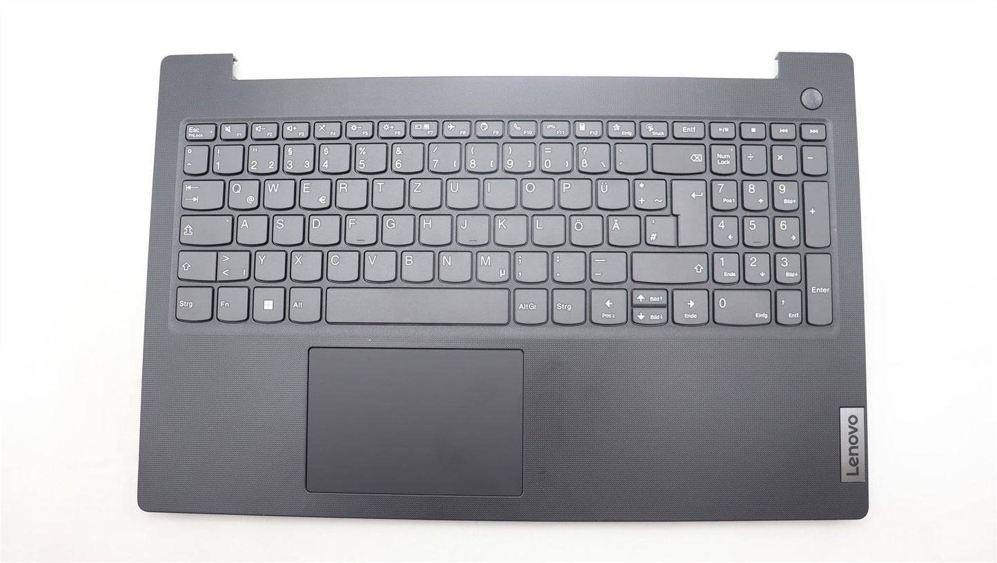 Lenovo V15 G4 IAH Palmrest Cover Touchpad Keyboard German Black 5CB1M48905