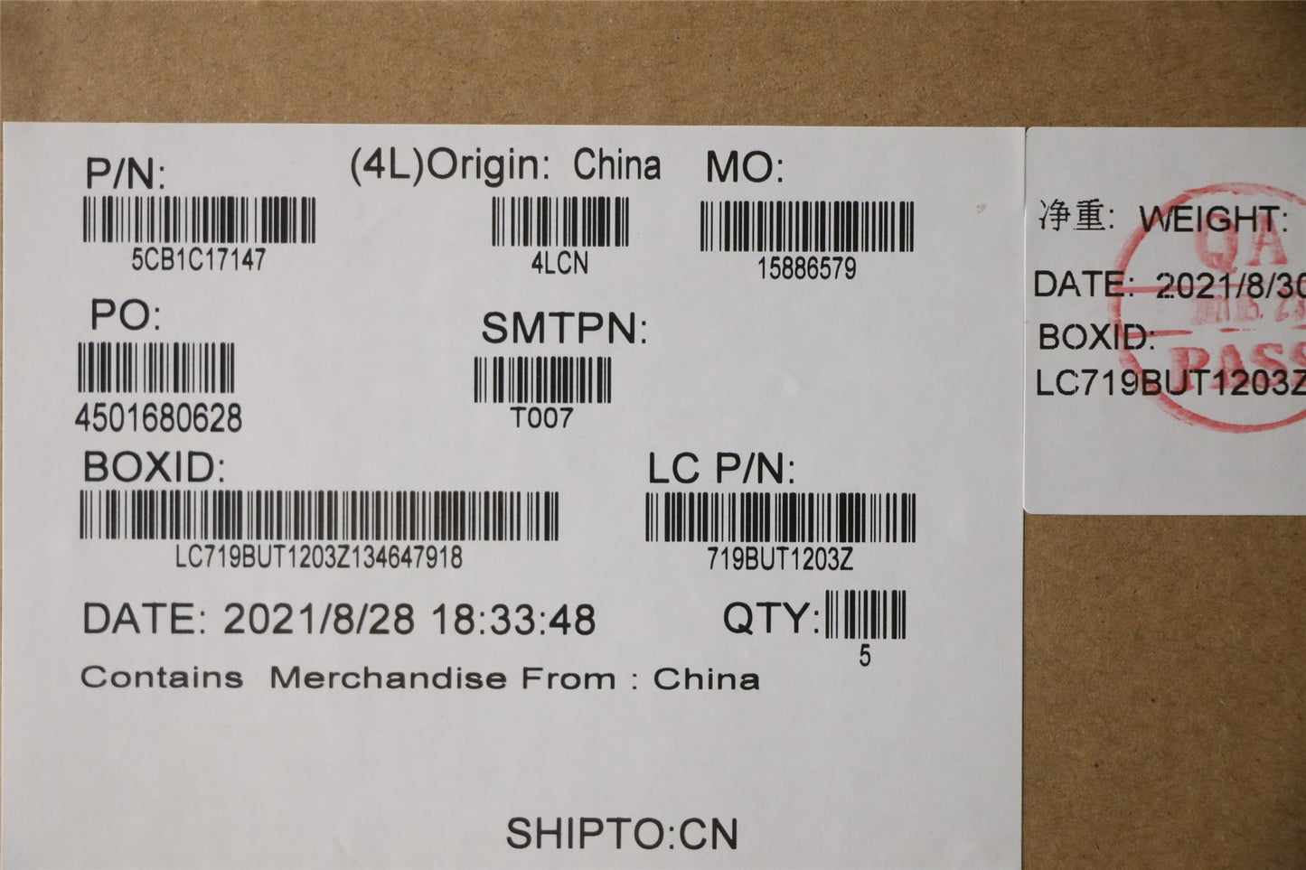 Lenovo Upper Case ASM_THAI L81X8 NFPABDIS 5CB1C17147