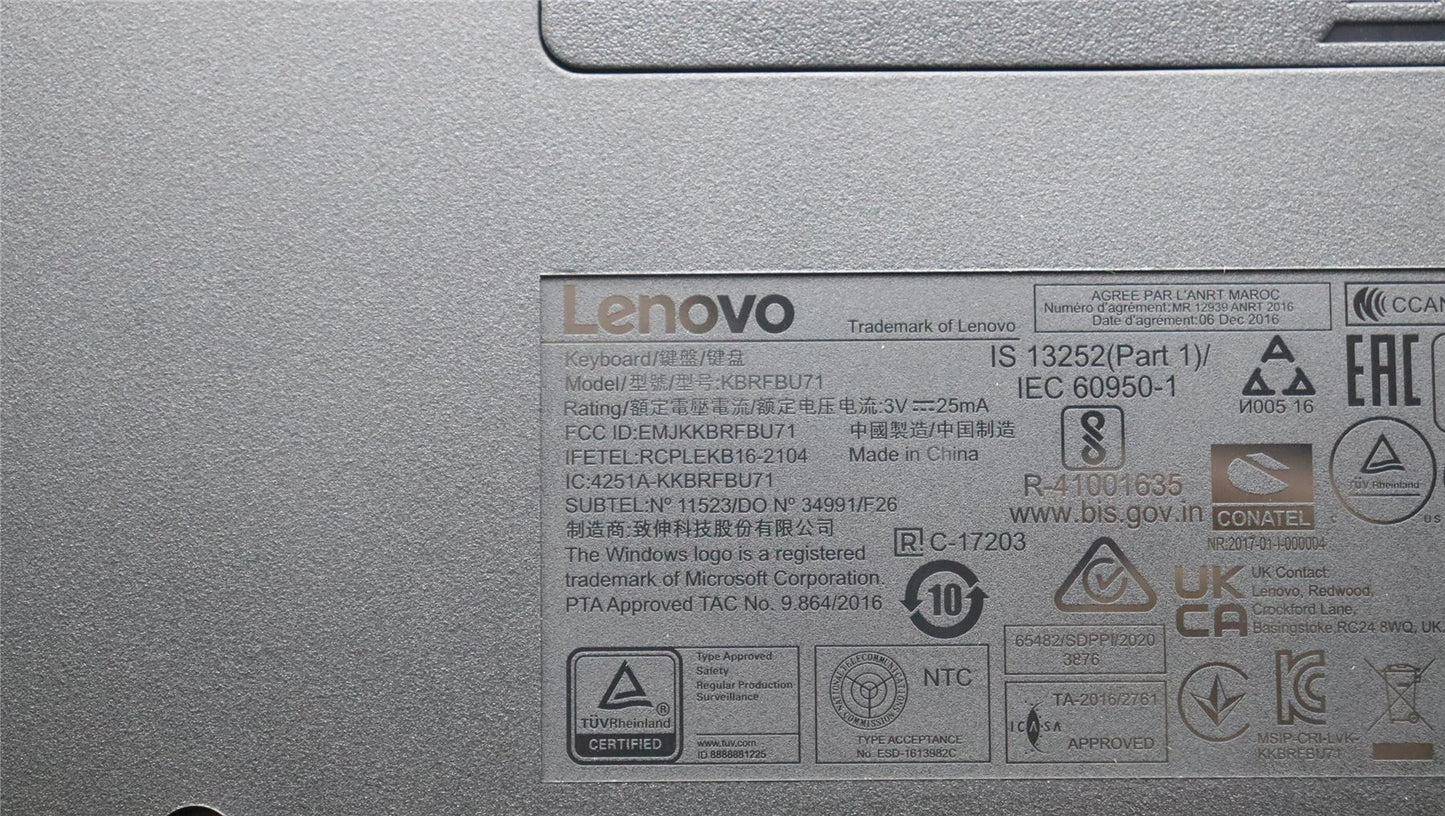 Lenovo WL KM Calliope BK 253 ARA 5KM0U87637