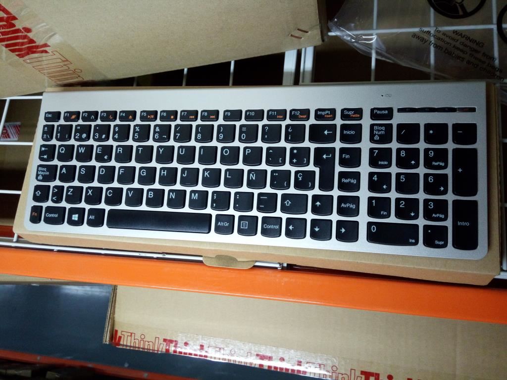 Lenovo Liteon SK-8861(ES) 2.4G KB Only-Silver8 Spanish Keyboard 25210654