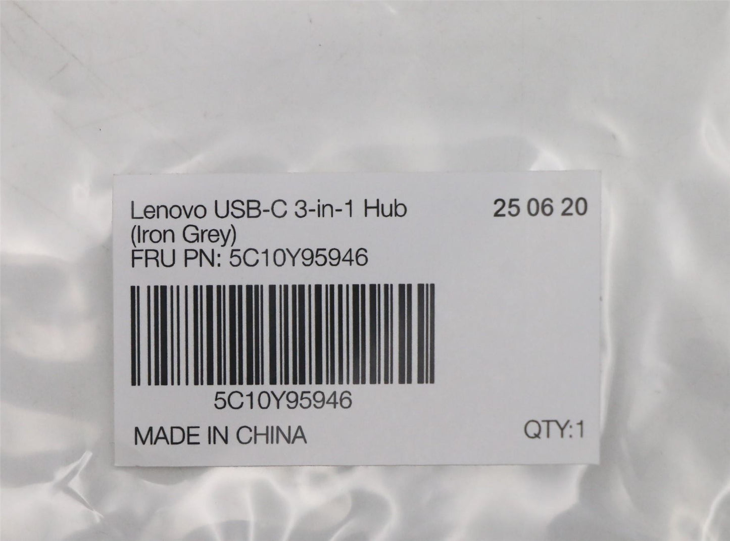 Lenovo FRU 3-in-1 Hub Iron Grey 5C10Y95946
