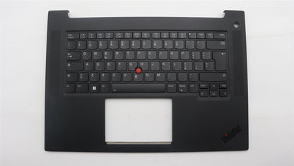 Lenovo ThinkPad P1 Gen 6 Keyboard Palmrest Top Cover Italian Black 5M11L89048