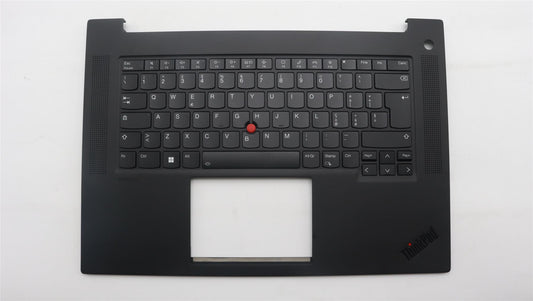 Lenovo ThinkPad P1 Gen 6 Keyboard Palmrest Top Cover Italian Black 5M11L89048