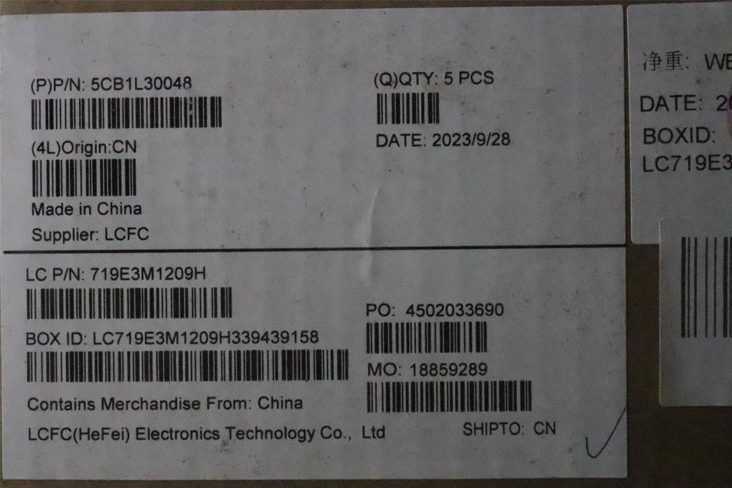 Lenovo Upper Case ASM_FRA L82XN FP AG BL 5CB1L30048