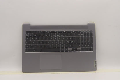 Lenovo IdeaPad 3 15IJL6 Palmrest Cover Touchpad Keyboard Nordic Grey 5CB1D69635