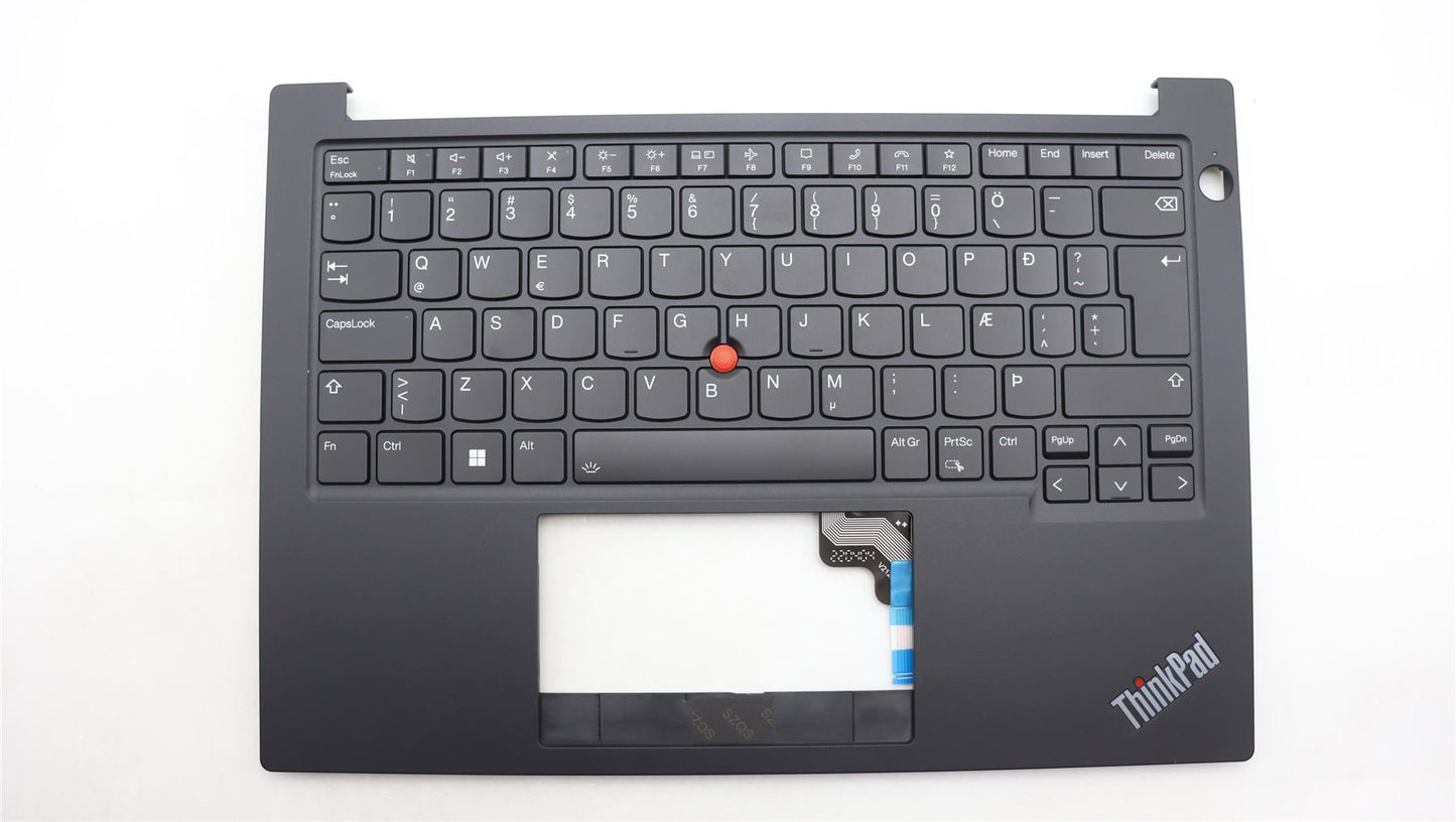 Lenovo ThinkPad E14 Gen 5 s Keyboard Palmrest Top Cover Icelandic 5M11L60924