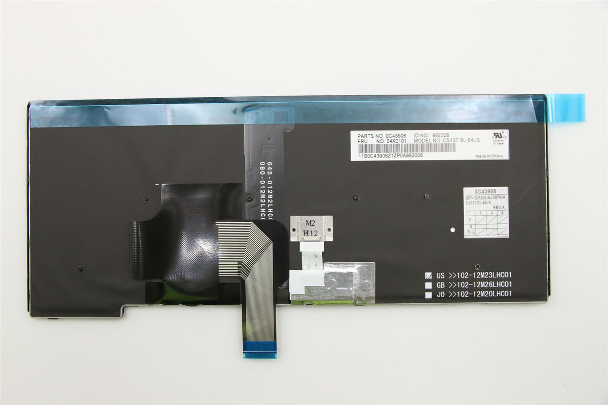 Genuine Lenovo ThinkPad T431s T440p T440s L440 Keyboard US Black Backlit 04X0101