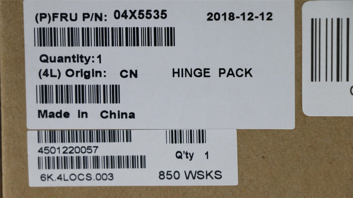 Lenovo ThinkPad T540p W540 W541 Hinge Hinges Bracket 04X5535