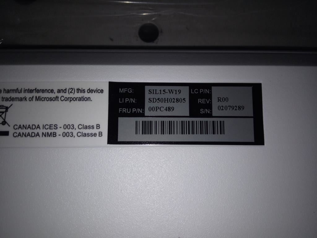 Lenovo Slim USB KB N L-W_IC Keyboard 00XH412