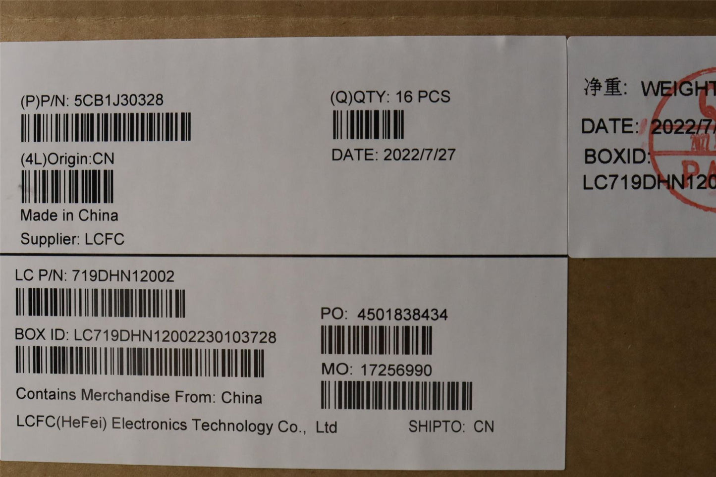 Lenovo LCD Cover L82TK_GLS UG YG 5CB1J30328