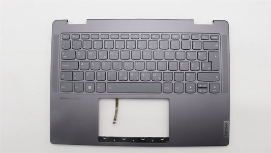 Lenovo Yoga 7 14IRL8 Keyboard Palmrest Top Cover Slovenian Storm Grey 5CB1L40831