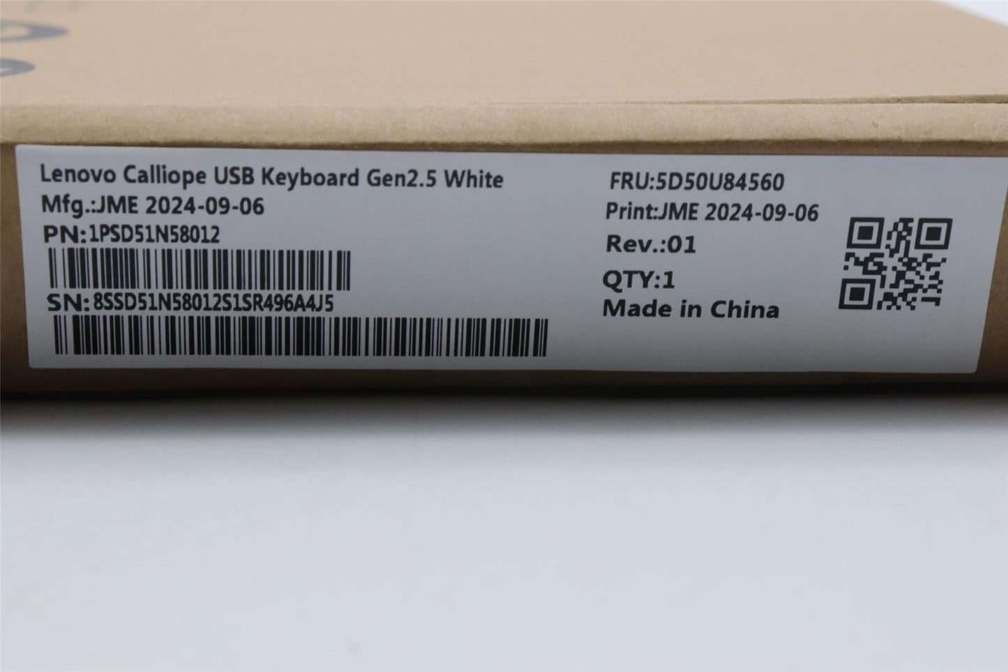 Lenovo DT_KYB Calliope USB G2.5 WT_UK-EN 5D50U84560
