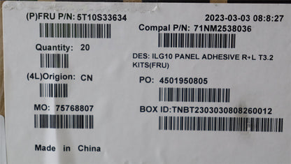 Lenovo TAPE Removable Tape R+L C 82XV T3.2 5T10S33634