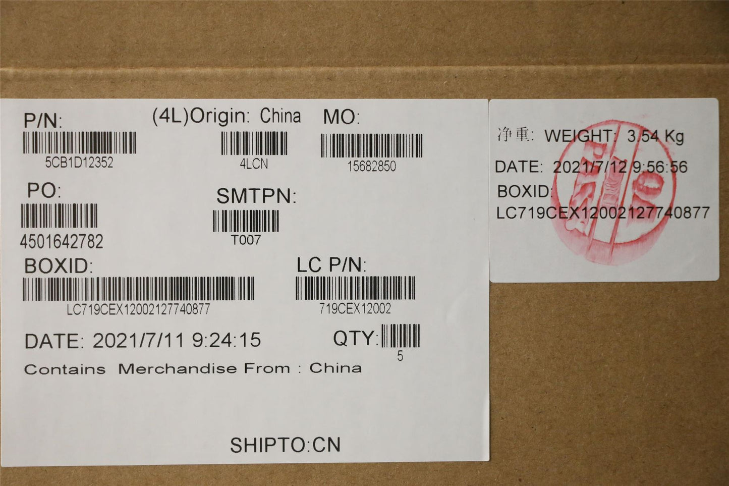 Lenovo Upper Case ASM_TC L82JK BU WH 5CB1D12352