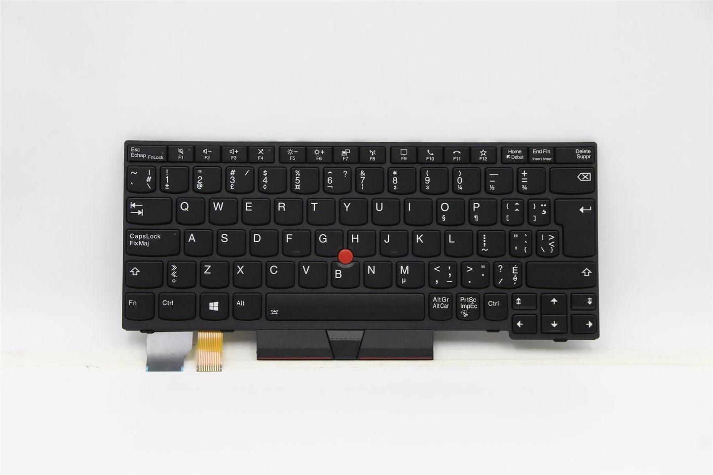 Lenovo ThinkPad L13 2 X13 Keyboard French Canadian Black Backlit 5N20V43070