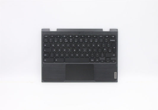 Lenovo Chromebook 300e 2nd AST Keyboard Palmrest Top Cover UK Black 5CB0Z21532