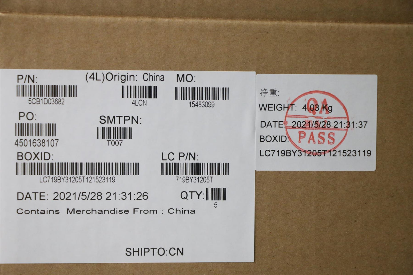Lenovo IdeaPad 3 15ADA05 Palmrest Cover Touchpad Keyboard US Europe 5CB1D03682