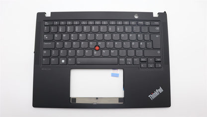 Lenovo ThinkPad X13 Gen 4 Keyboard Palmrest Top Cover Norwegian Black 5M11L86237