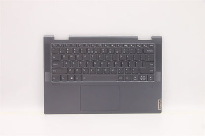 Lenovo Yoga 7-14ACN6 Keyboard Palmrest Top Cover US Europe Silver 5CB1D12413