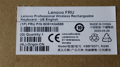 Lenovo Ultraslim KB Gen II-US 5D51K04588