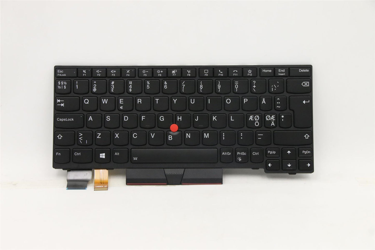 Lenovo ThinkPad L13 2 X13 Keyboard Nordic Black Backlit 5N20V43215