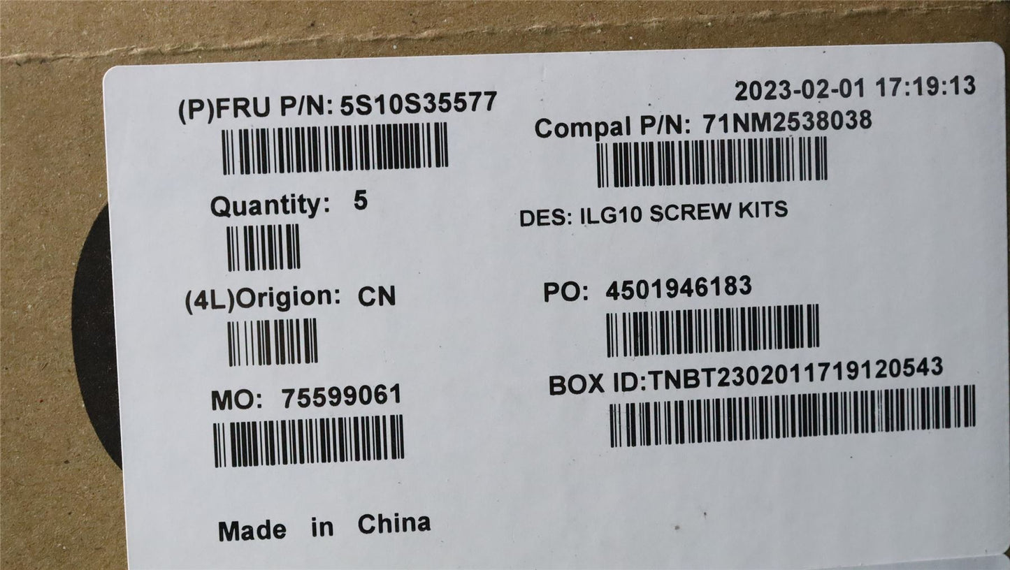 Lenovo LOQ 15IRH8 Screw Screws Set Kit 5S10S35577