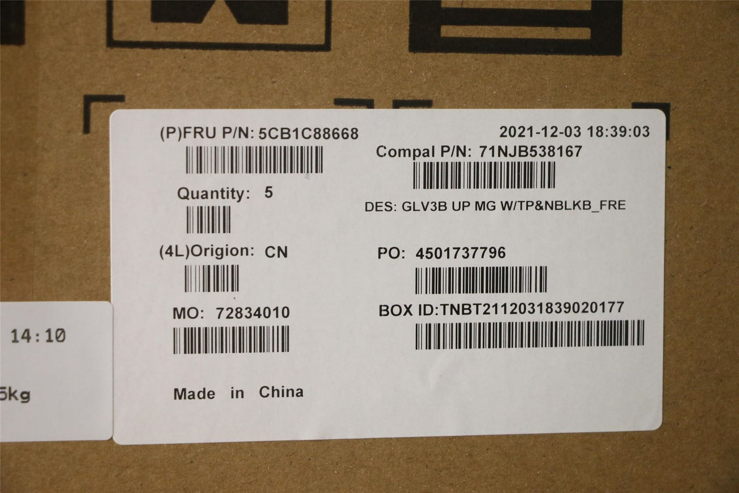 Lenovo UpperCaseASM_FRA C21A4 MGNBL 5CB1C88668