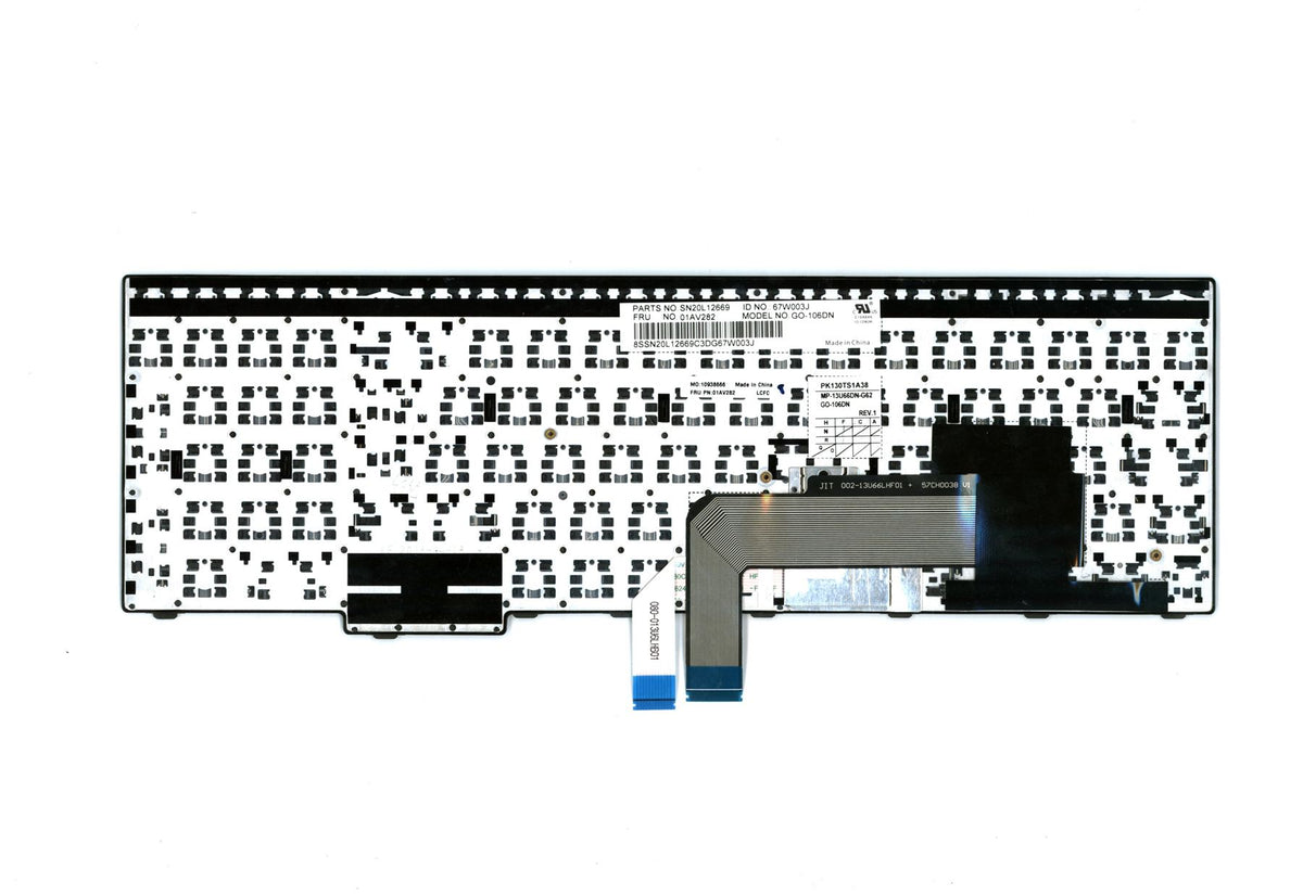 Genuine Lenovo ThinkPad E560 E565 Keyboard Nordic Black 01AV282