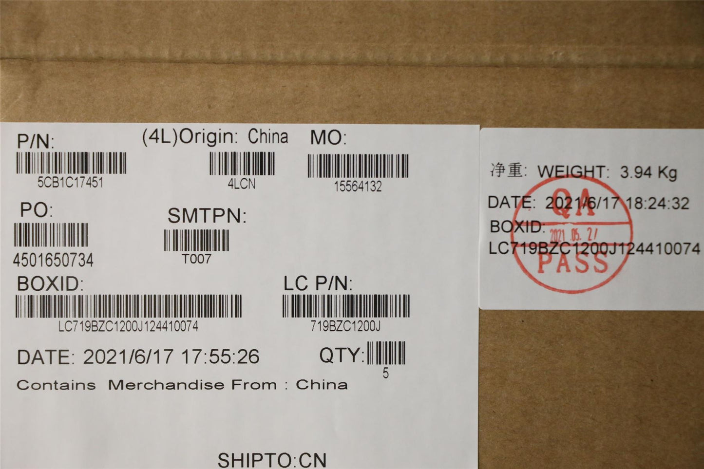 Lenovo Upper Case ASM_LA SPA L82NB IG DIS 5CB1C17451