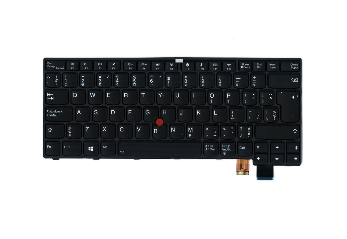 Lenovo ThinkPad T470s 13 Gen 2 Keyboard French Canadian Black Backlit 01EN720
