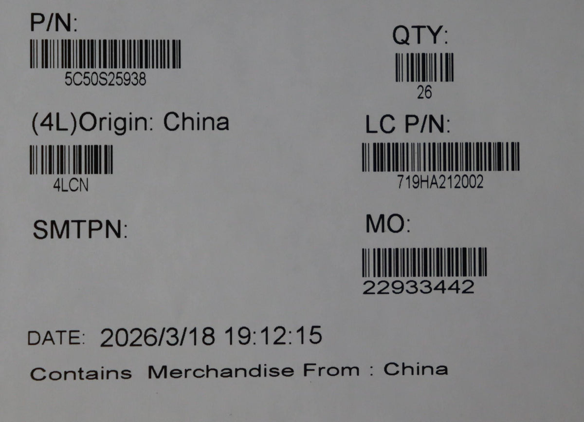 Lenovo CARDPOP MCU Board 5C50S25938