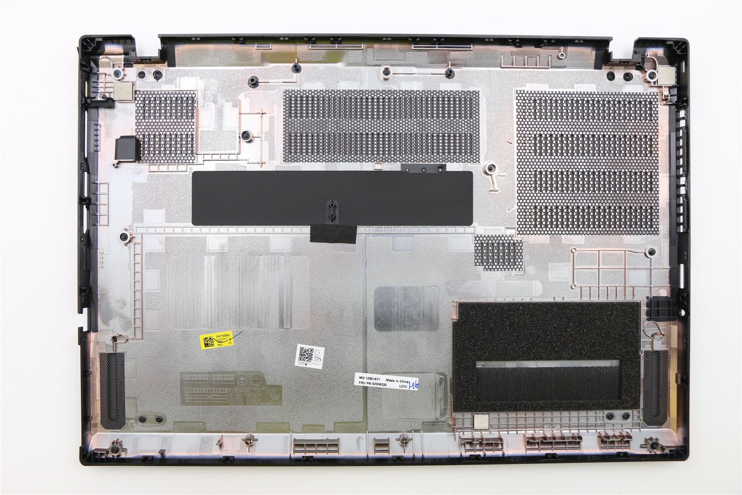 Lenovo ThinkPad L490 Base inférieure Cache inférieur Noir 02DM330
