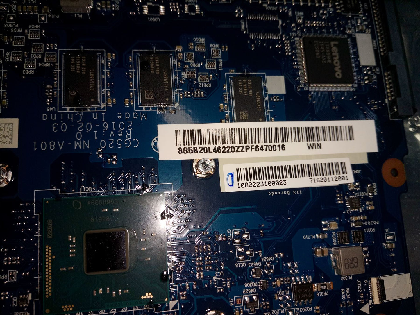 Lenovo IdeaPad 110-15IBR Motherboard Mainboard UMA 4GB 5B20L46220