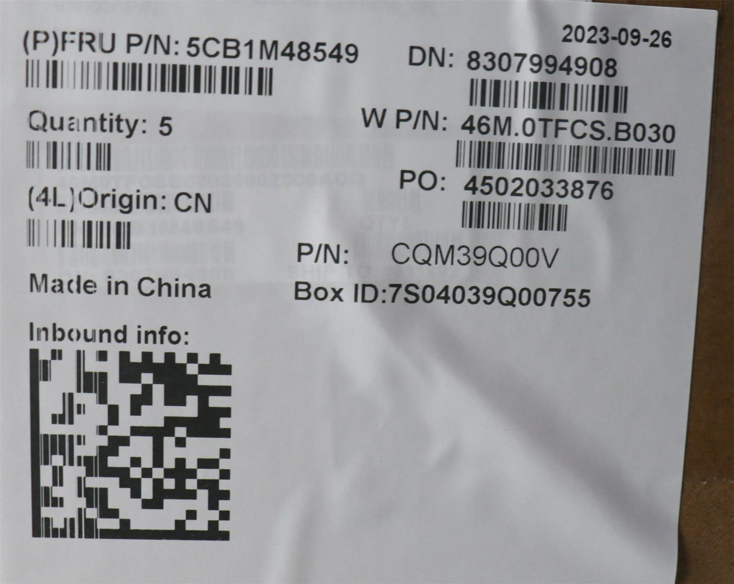 Lenovo ThinkBook 16 G6 IRL Palmrest Cover Touchpad Keyboard Ukrainian 5CB1M48549