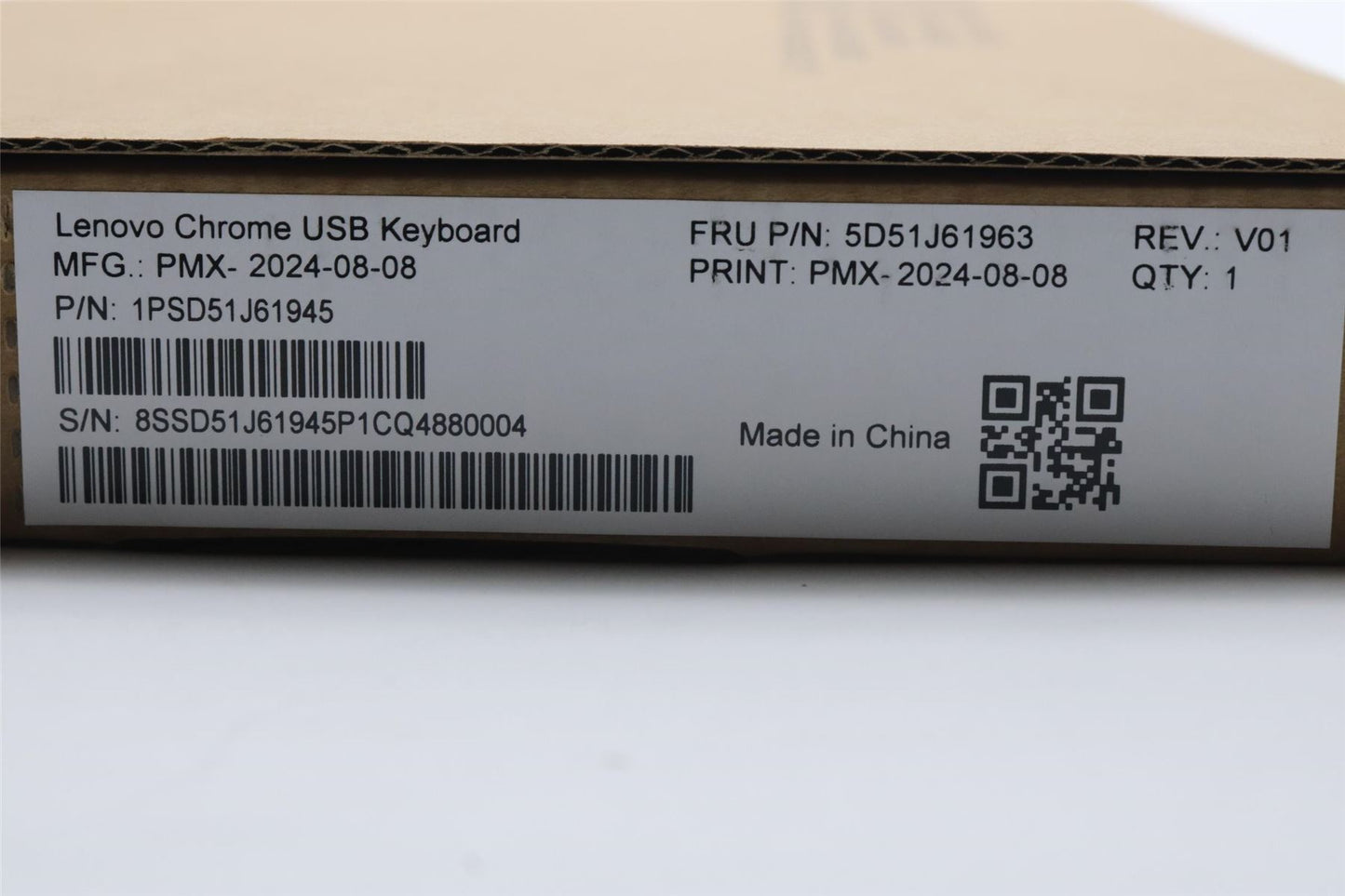 Lenovo Primax Chrome USB KB_Black Belgiu 5D51J61963
