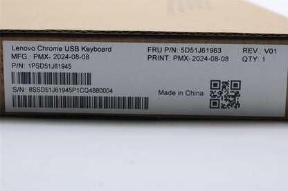 Lenovo Primax Chrome USB KB_Black Belgiu 5D51J61963