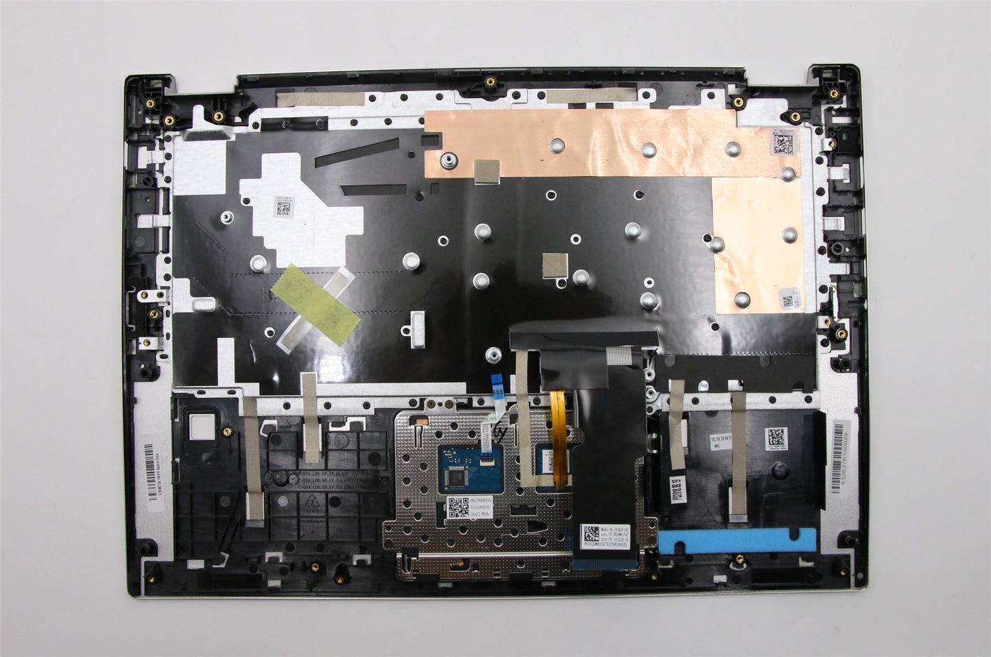 Lenovo Yoga 520-14IKB Palmrest Cover Touchpad Keyboard German Silver Backlit 5CB0N67784