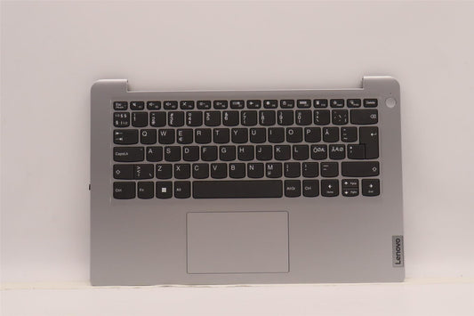 Lenovo IdeaPad 1 14IGL7 Keyboard Palmrest Top Cover Norwegian Silver 5CB1J37647