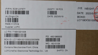 Lenovo ThinkPad T16 Gen 2 P16s Gen 2 LCD Cover Rear Back Housing Black 5CB1L57577