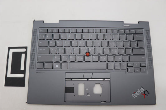 Lenovo ThinkPad X1 8th Gen Keyboard Palmrest Top Cover Ukrainian Grey 5M11H62516