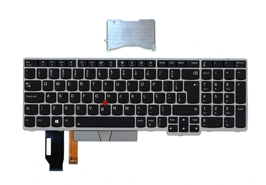 Genuine Lenovo 01YN744 FRU CM Keyboard  ASM w/Num Silver BL (Lite on) Bra